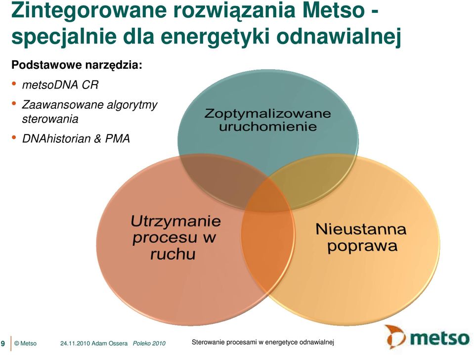 algorytmy sterowania DNAhistorian & PMA 9 Metso 24.11.