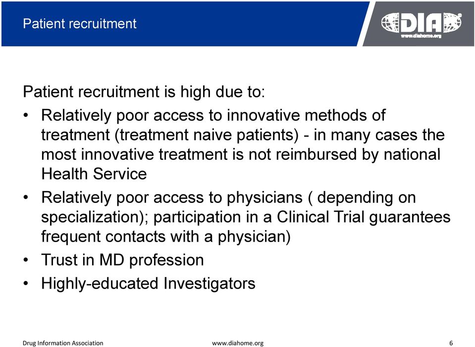 national Health Service Relatively poor access to physicians ( depending on specialization); participation in