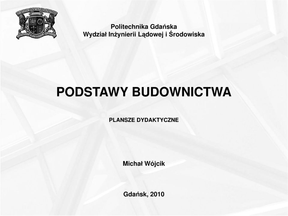 PODSTAWY BUDOWNICTWA PLANSZE