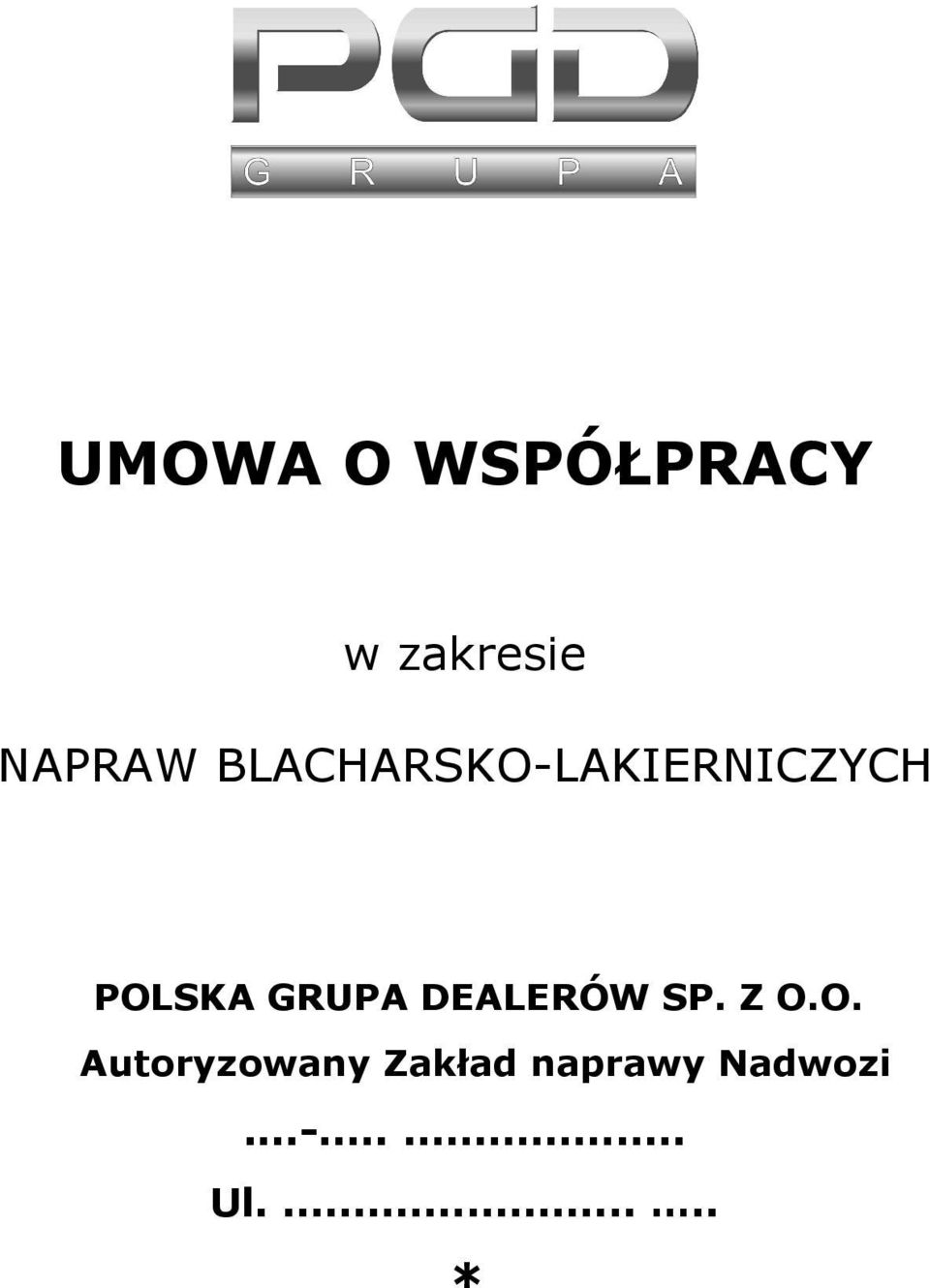 DEALERÓW SP. Z O.
