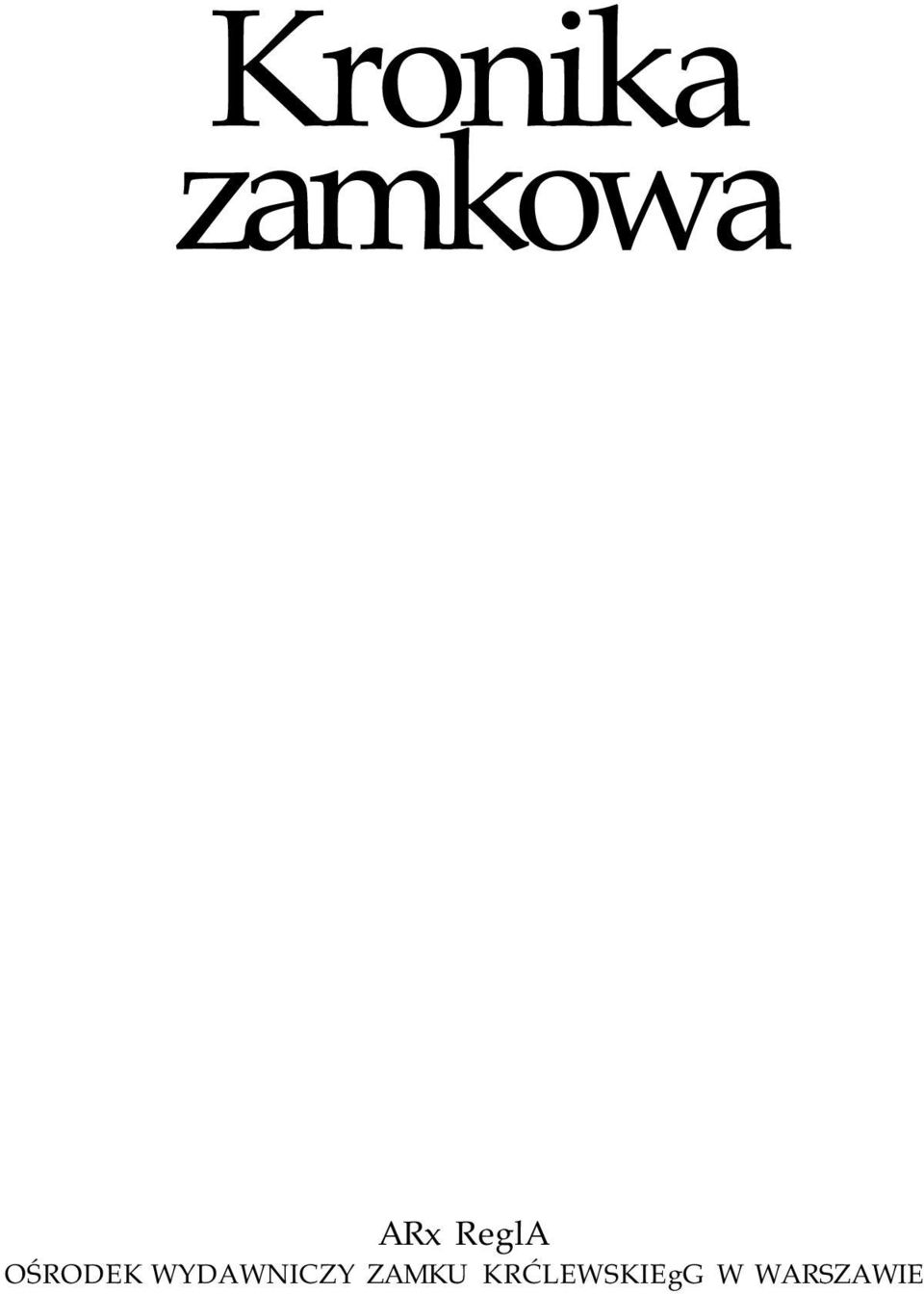 WYDAWNICZY ZAMKU