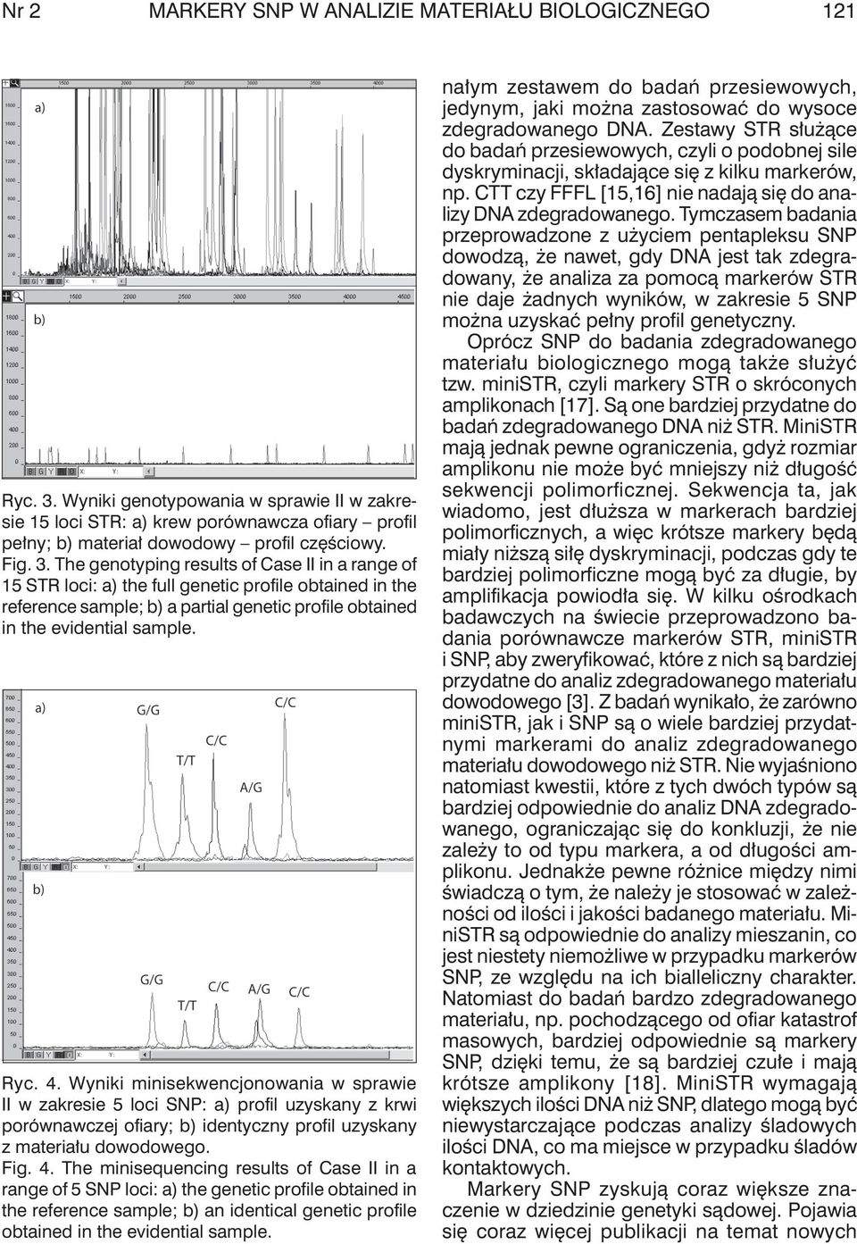 Przydatność markerów SNP do analiz materiału biologicznego o wysokim  stopniu degradacji 1 - PDF Free Download