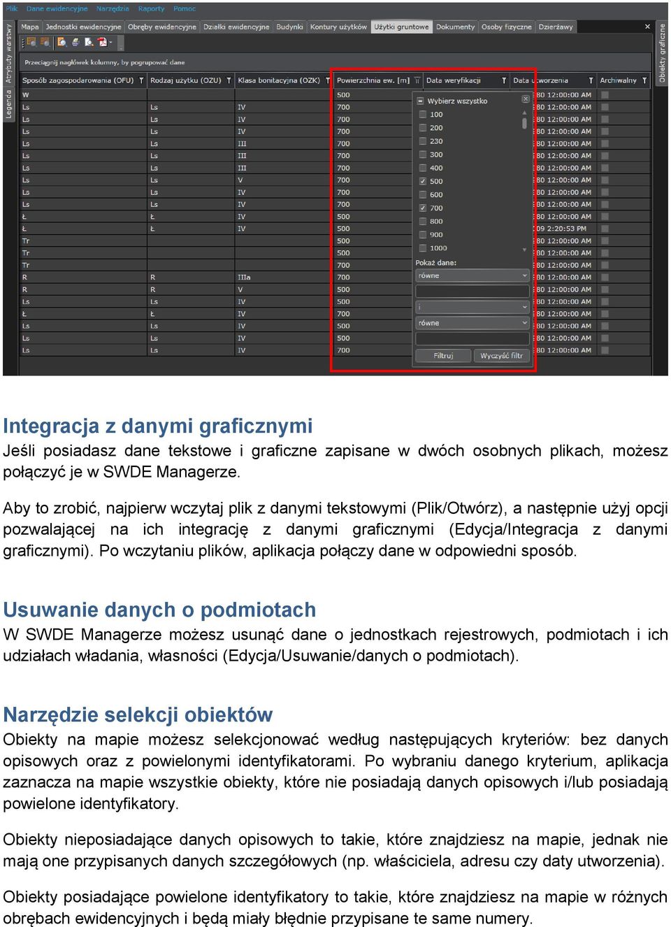 Po wczytaniu plików, aplikacja połączy dane w odpowiedni sposób.