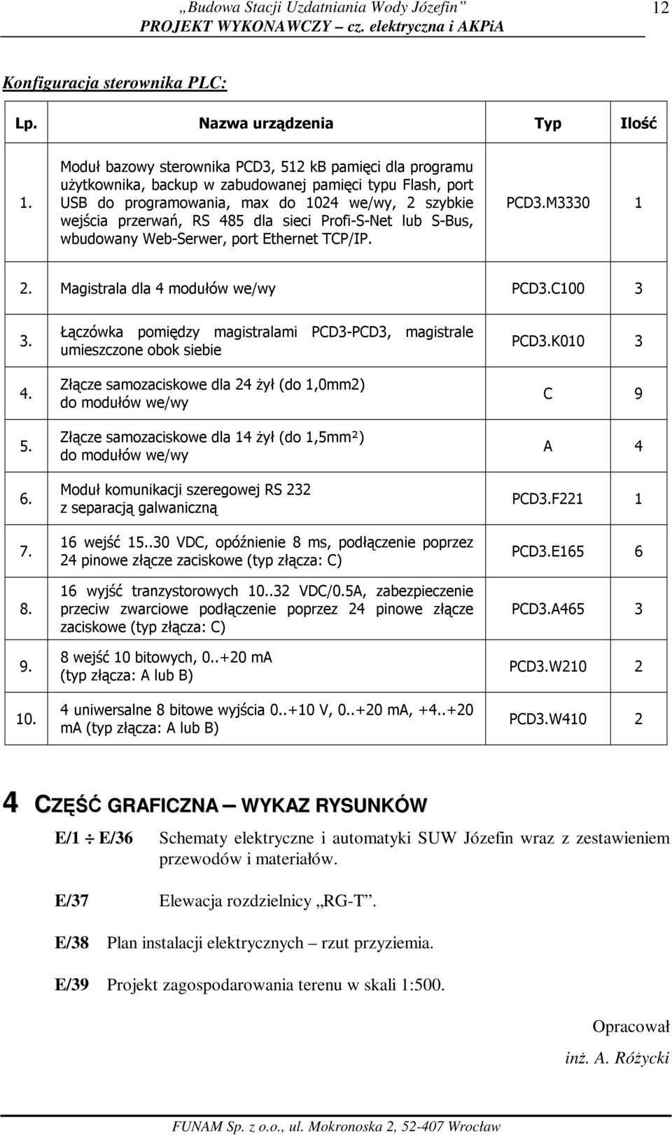 sieci Profi-S-Net lub S-Bus, wbudowany Web-Serwer, port Ethernet TCP/IP. PCD3.M3330 1 2. Magistrala dla 4 modułów we/wy PCD3.C100 3 3. 4. 5. 6. 7. 8. 9. 10.
