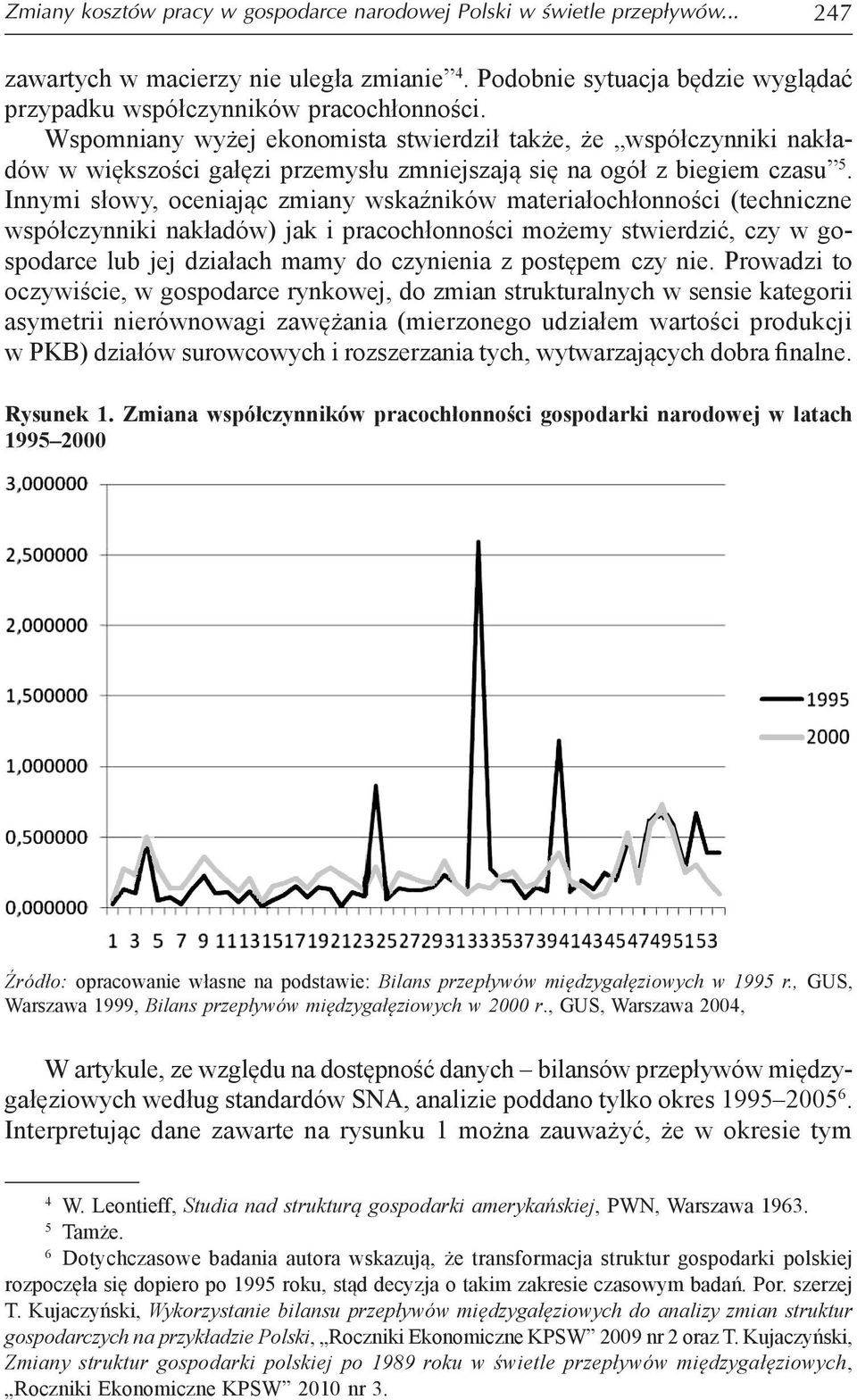 Innymi słowy, oceniając zmiany wskaźników materiałochłonności (techniczne współczynniki nakładów) jak i pracochłonności możemy stwierdzić, czy w gospodarce lub jej działach mamy do czynienia z