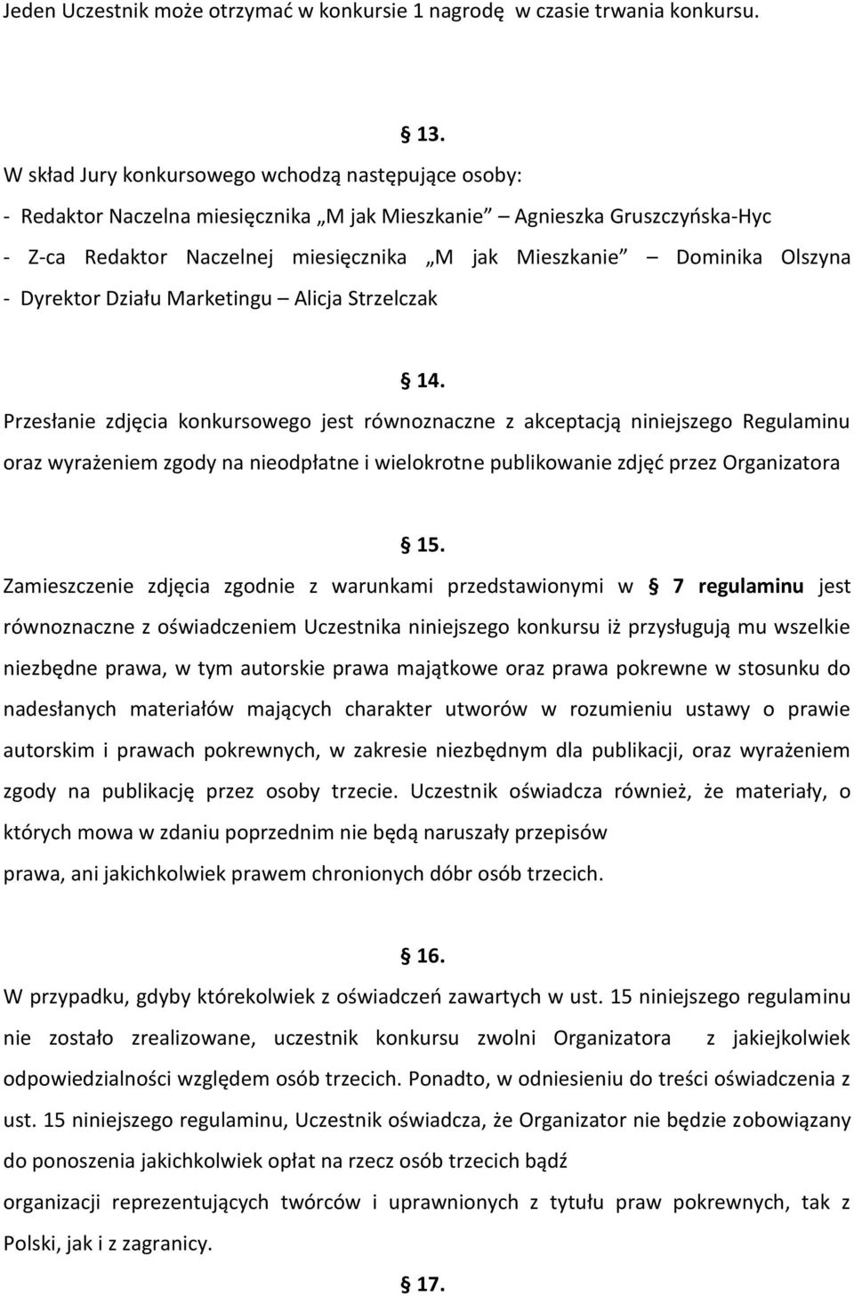 Olszyna - Dyrektor Działu Marketingu Alicja Strzelczak 14.