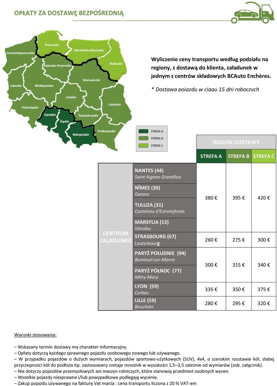 Mitry-Mory LYON (59) 380 395 420 260 275 300 300 315 340 335 350 375 280 295 320 Warunki stosowania: Wskazany termin dostawy ma charakter informacyjny.