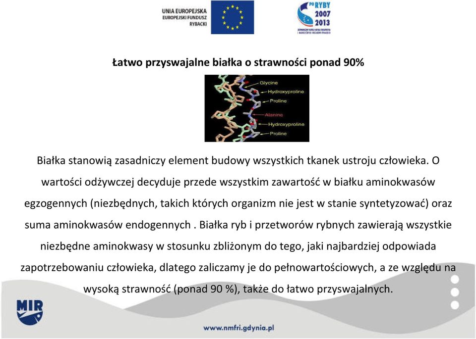 syntetyzować) oraz suma aminokwasów endogennych.