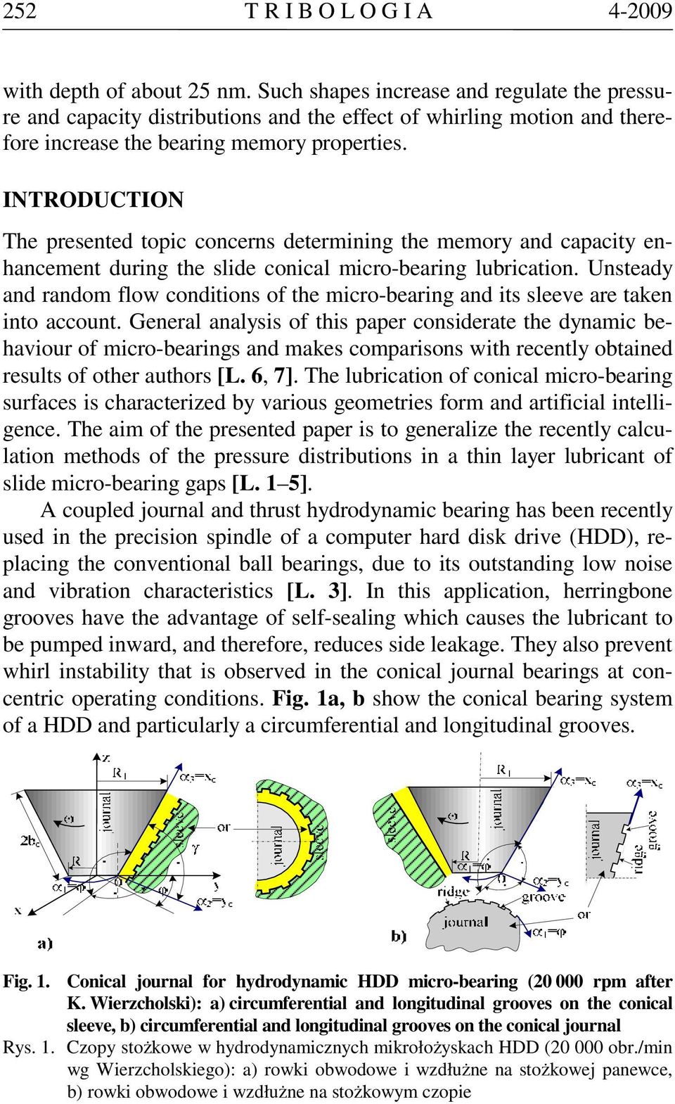 INRODUCION he presented topi onerns determining the memor and apait enhanement during the slide onial miro-bearing lubriation.