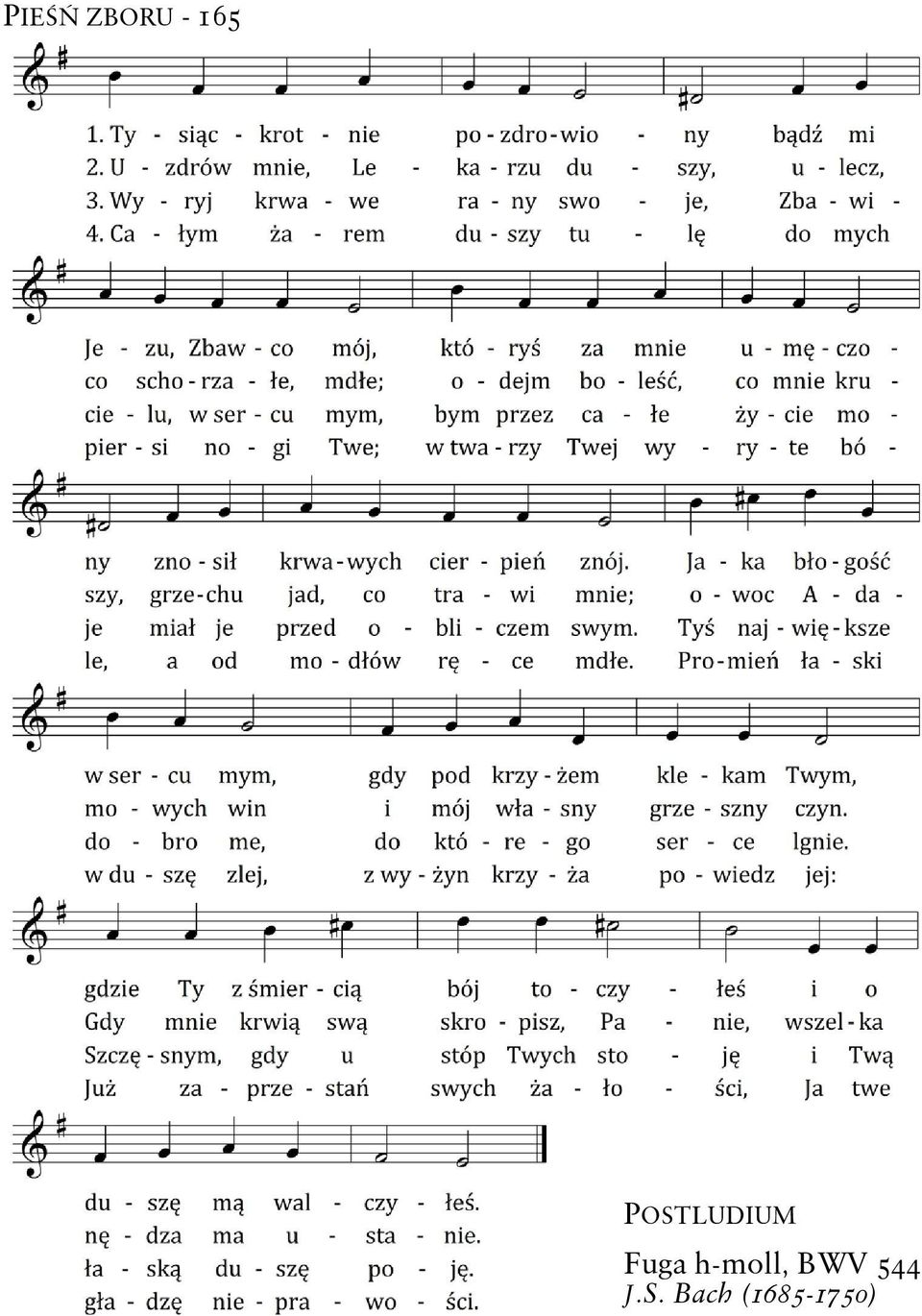 h-moll, BWV 544 J.