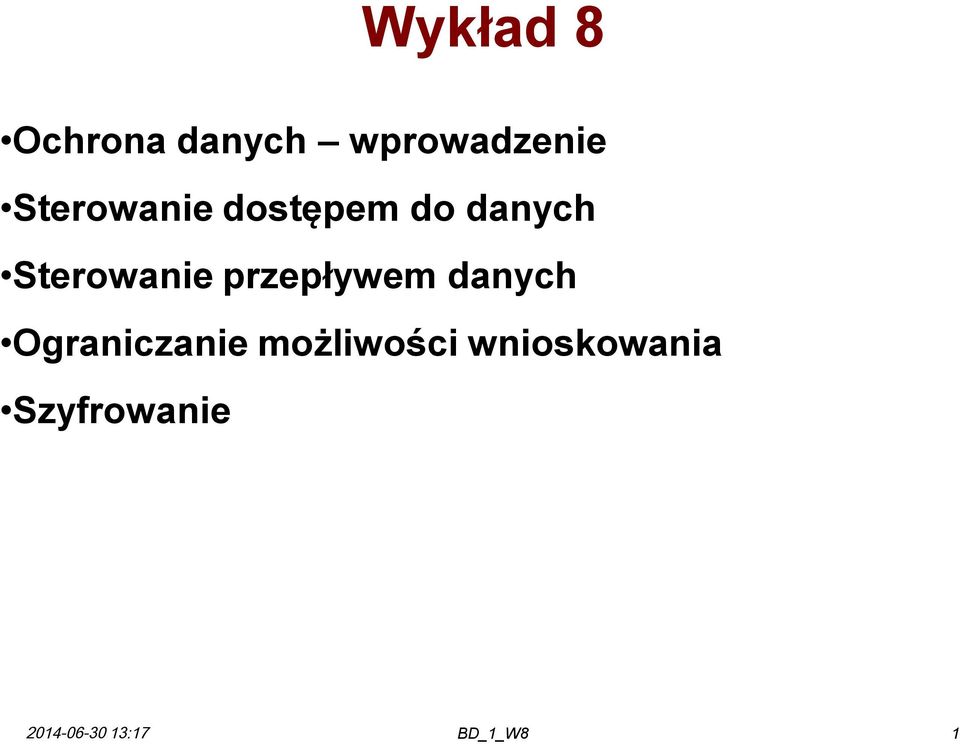 Sterowanie przepływem danych