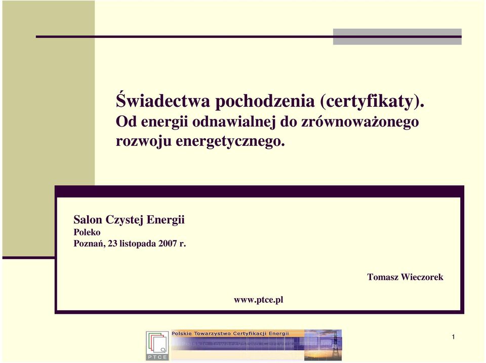 rozwoju energetycznego.