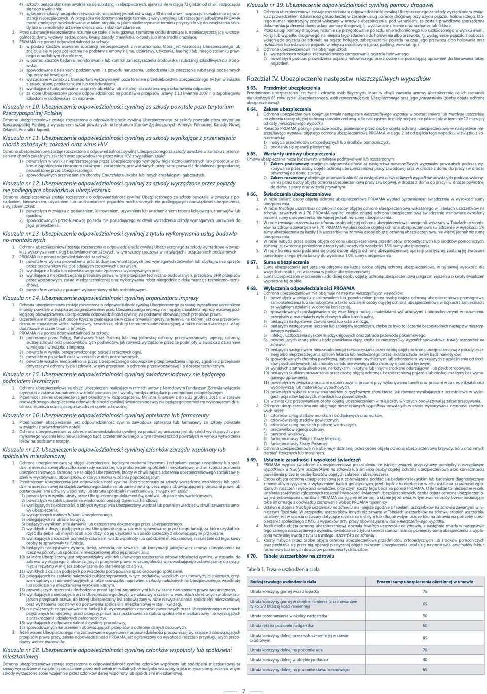W przypadku niedotrzymania tego terminu z winy umyślnej lub rażącego niedbalstwa PROAMA może zmniejszyć odszkodowanie w takim stopniu, w jakim niedotrzymanie terminu przyczyniło się do zwiększenia
