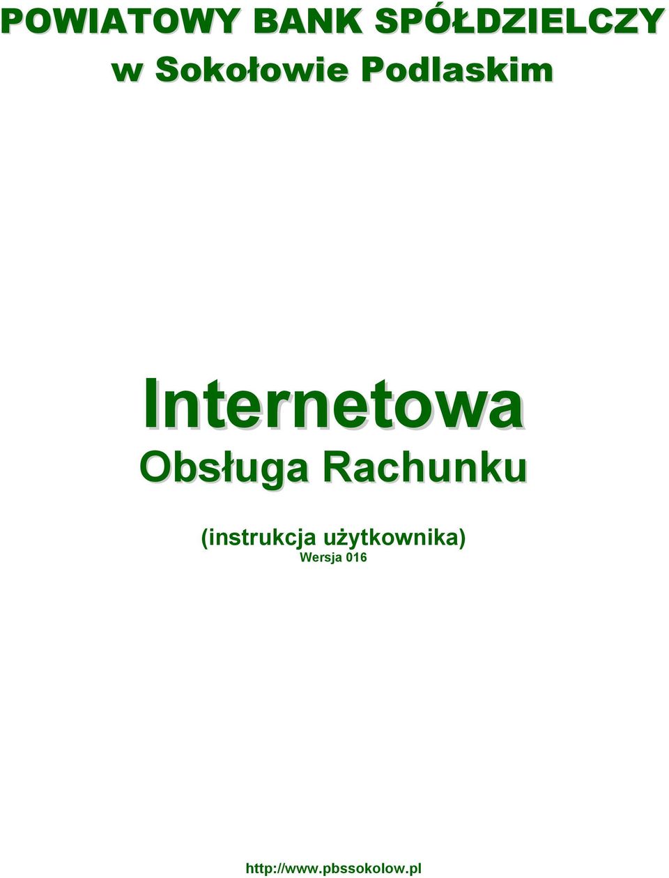 Obsługa Rachunku (instrukcja