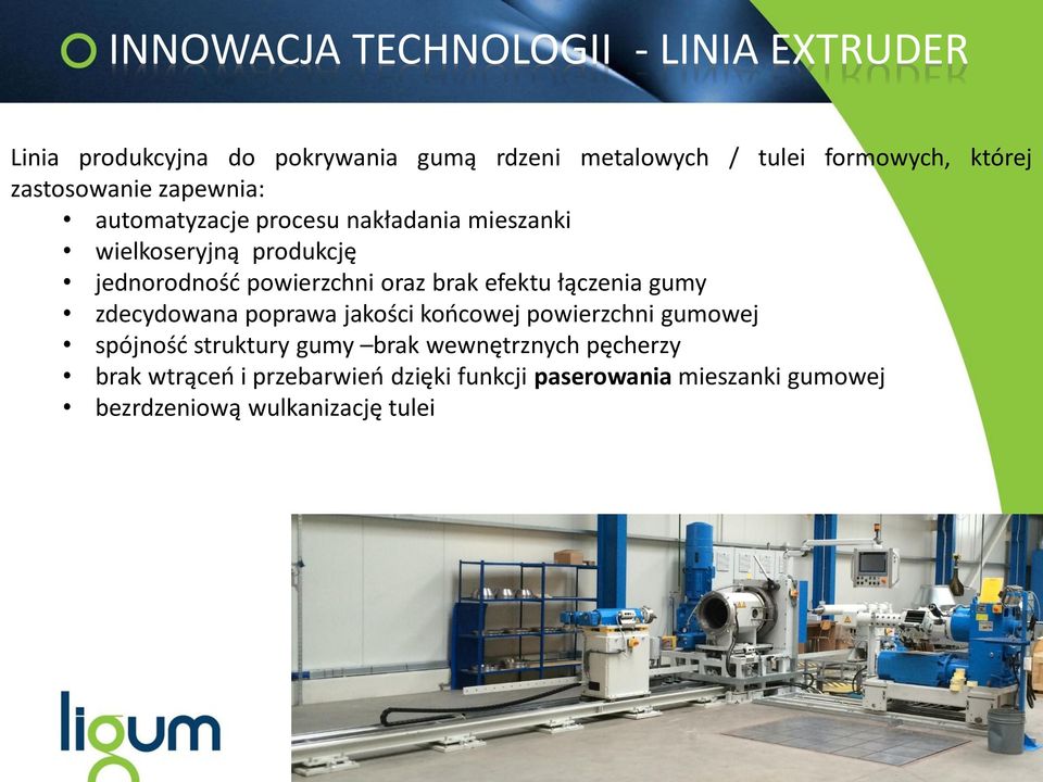 brak efektu łączenia gumy zdecydowana poprawa jakości końcowej powierzchni gumowej spójność struktury gumy brak