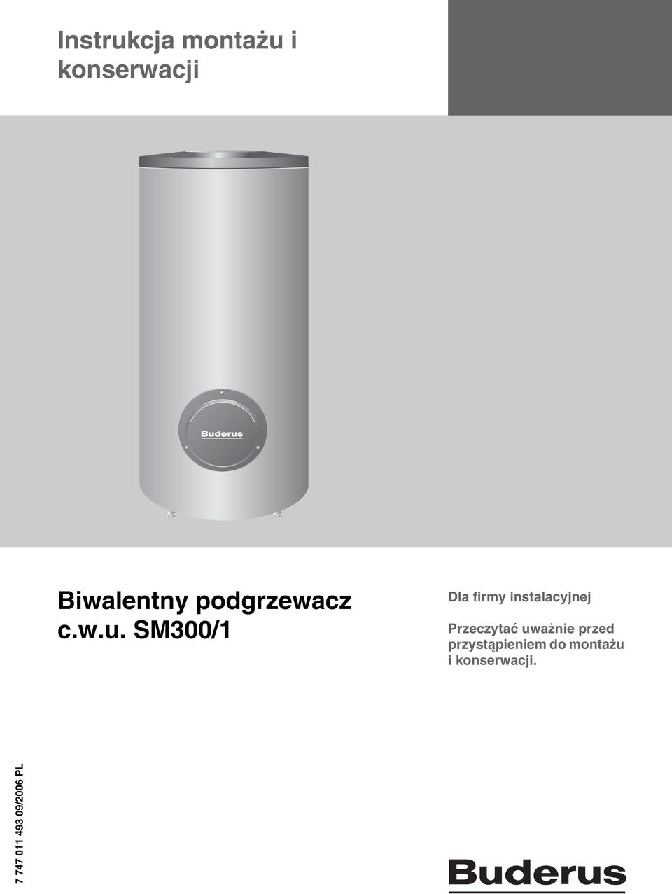 SM300/1 Dla firmy instalacyjnej Przeczytać