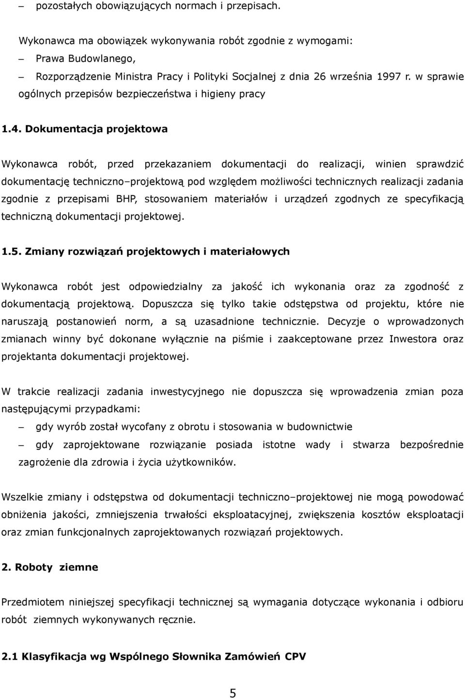 w sprawie ogólnych przepisów bezpieczeństwa i higieny pracy 1.4.