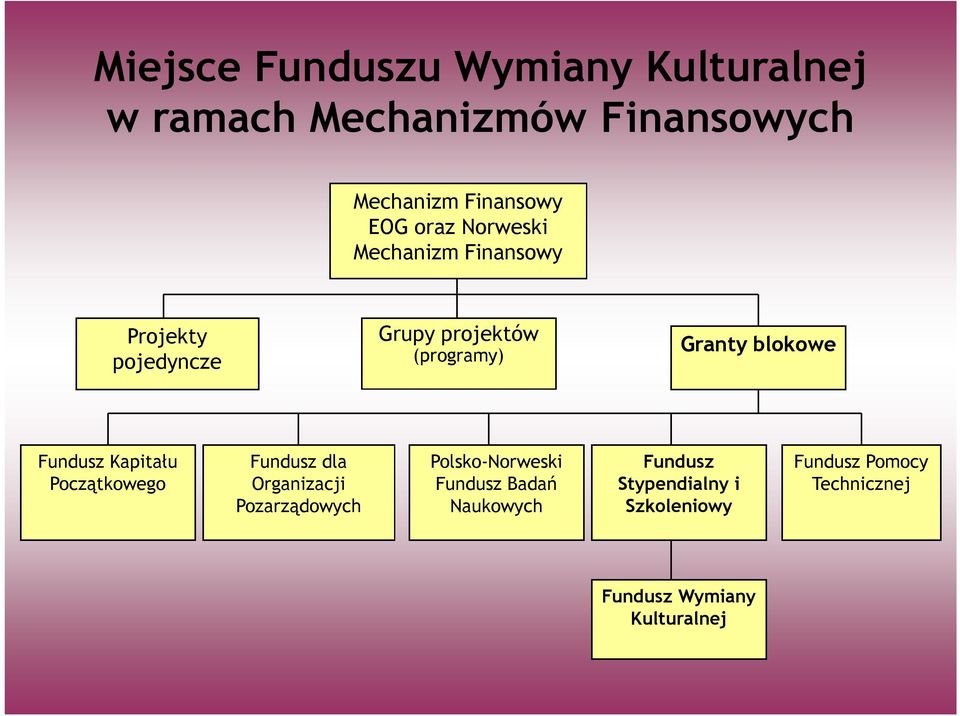 Fundusz Kapitału Początkowego Fundusz dla Organizacji Pozarządowych Polsko-Norweski Fundusz