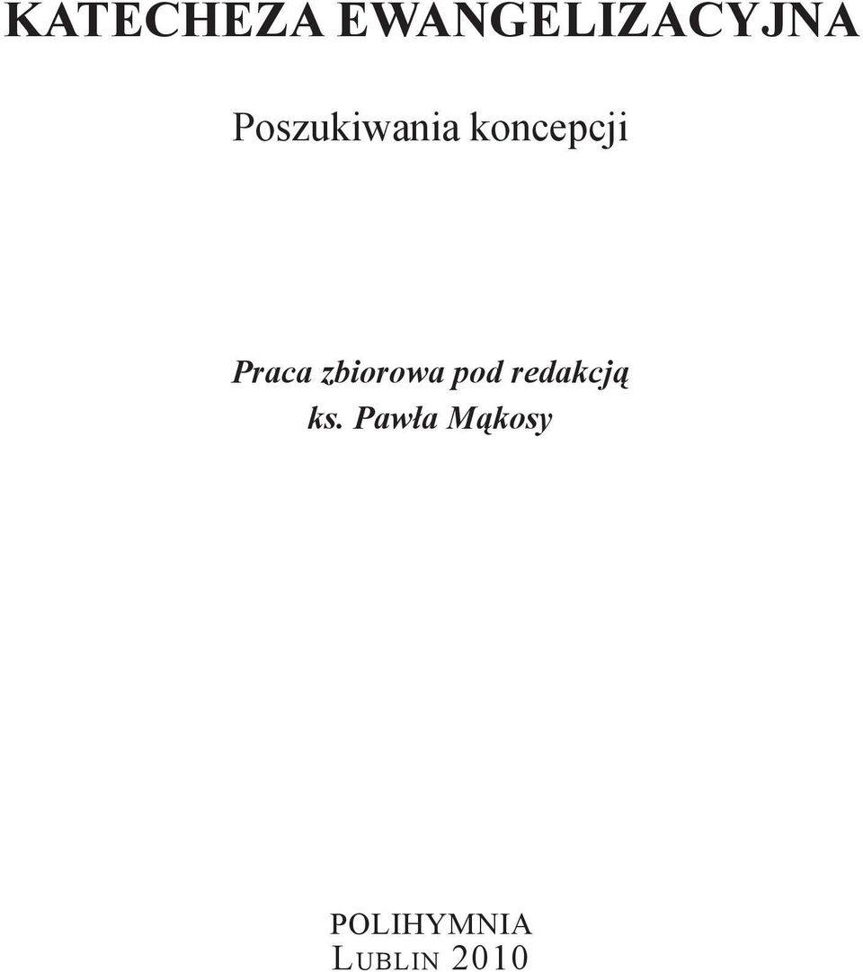 zbiorowa pod redakcją ks.