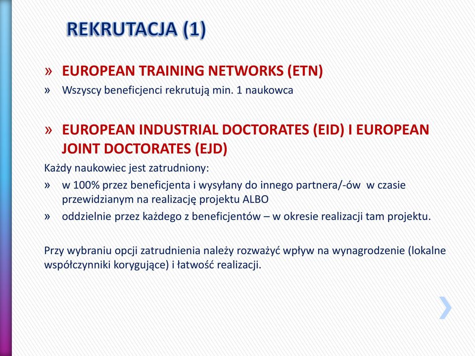 przez beneficjenta i wysyłany do innego partnera/-ów w czasie przewidzianym na realizację projektu ALBO» oddzielnie przez