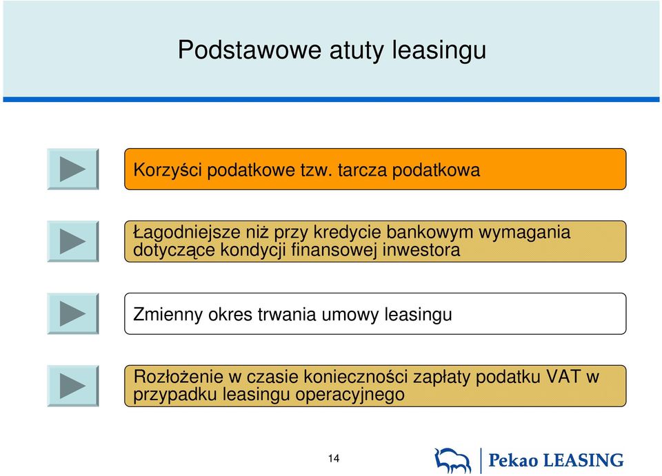 dotyczące kondycji finansowej inwestora Zmienny okres trwania umowy