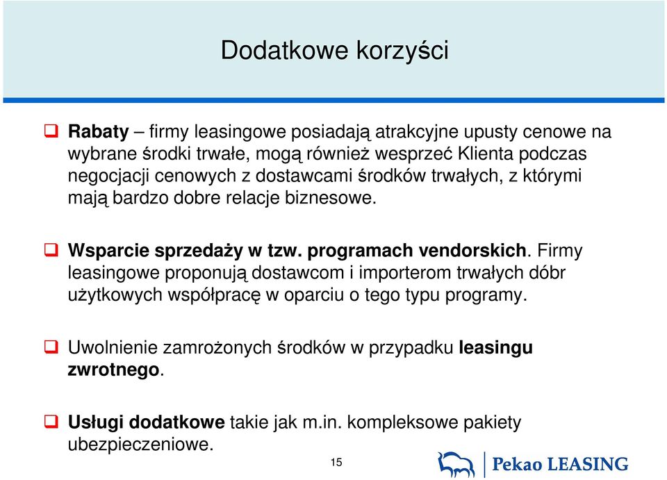 programach vendorskich.
