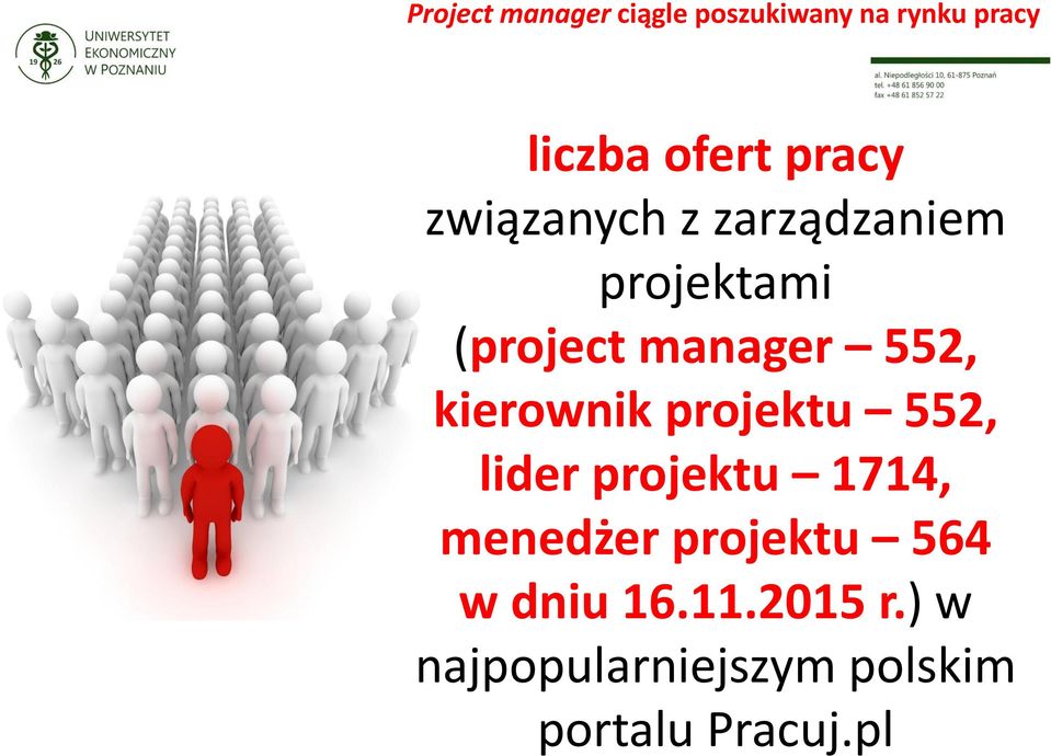 kierownik projektu 552, lider projektu 1714, menedżer projektu