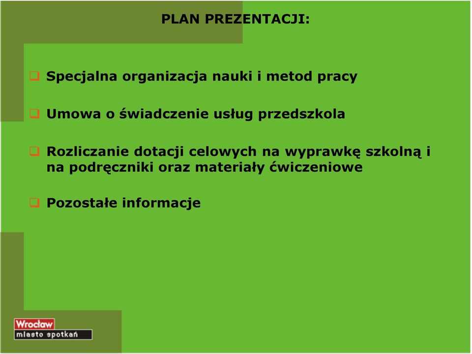 Rozliczanie dotacji celowych na wyprawkę szkolną i