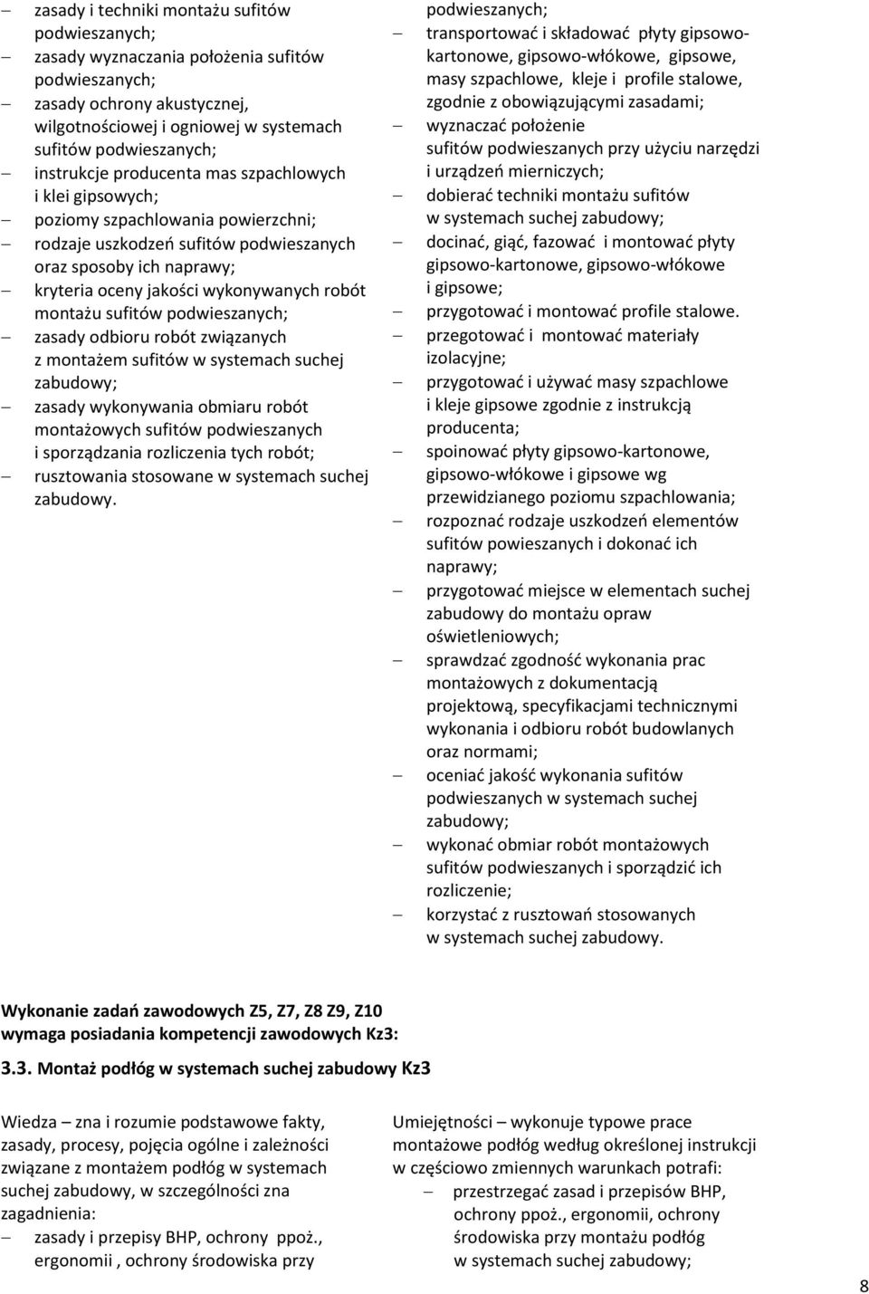 montażu sufitów podwieszanych; zasady odbioru robót związanych z montażem sufitów w systemach suchej zasady wykonywania obmiaru robót montażowych sufitów podwieszanych i sporządzania rozliczenia tych