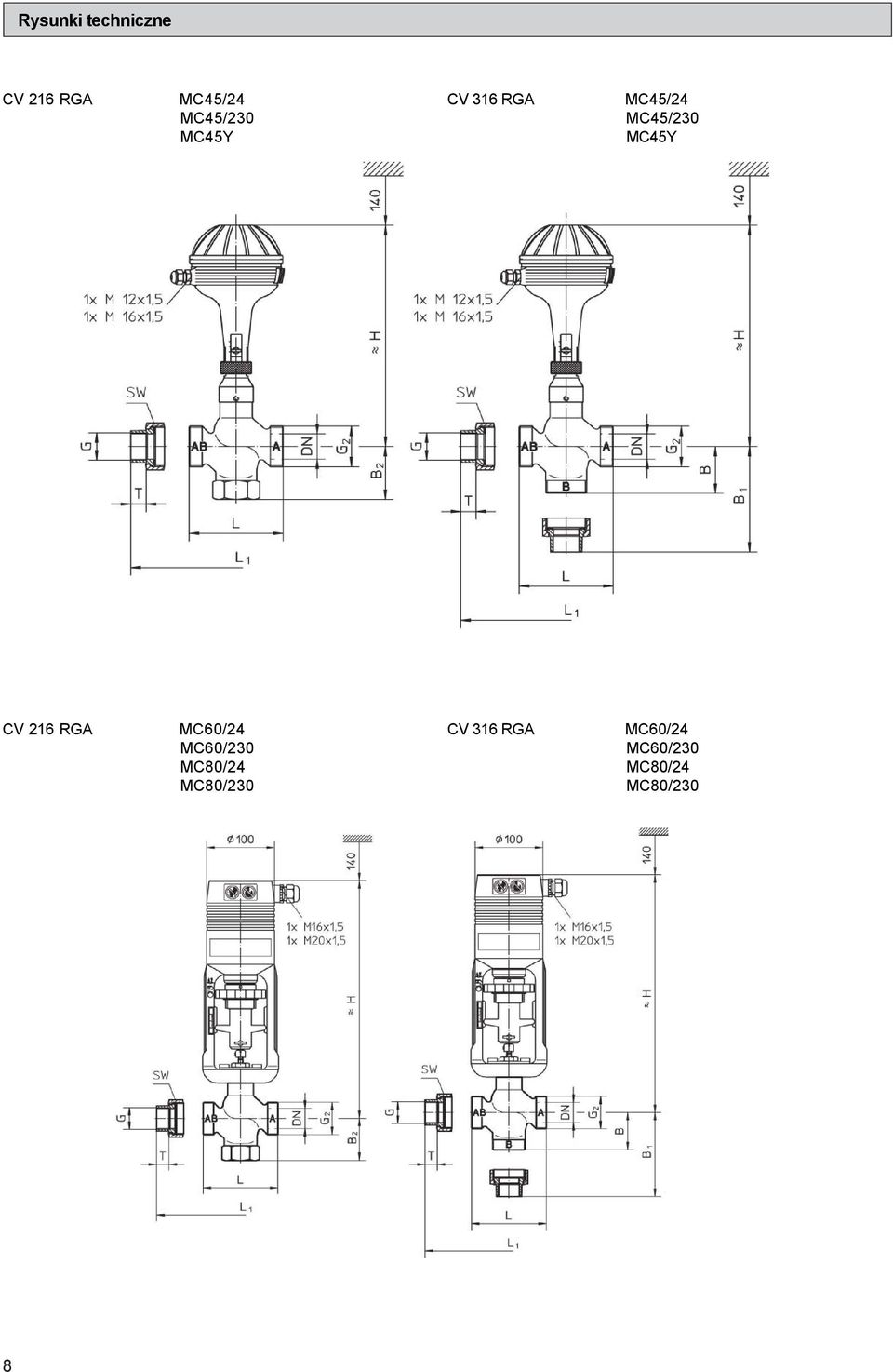 MC45Y CV 216 RGA MC60/24 MC60/230 MC80/24