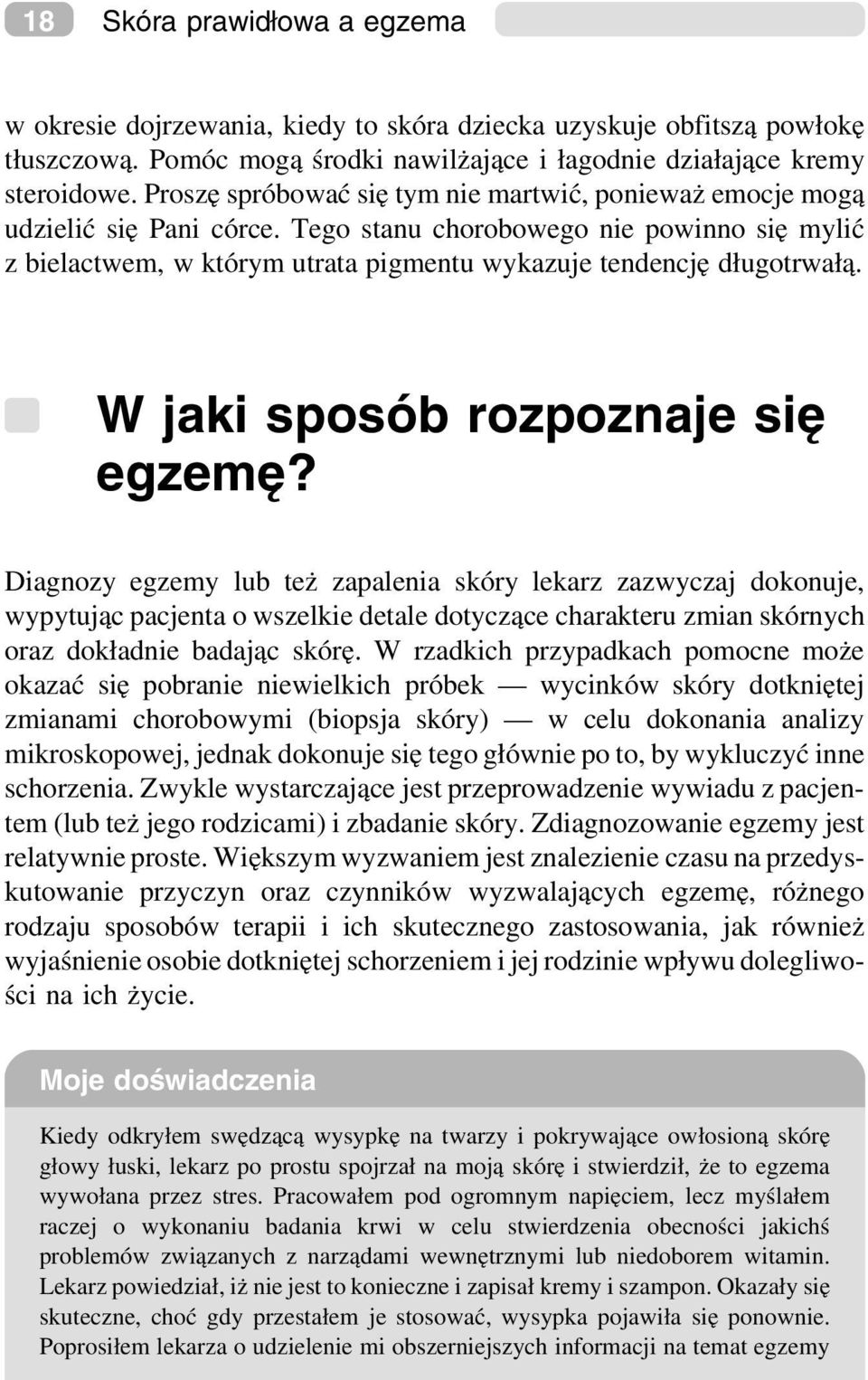 W jaki sposób rozpoznaje się egzemę?