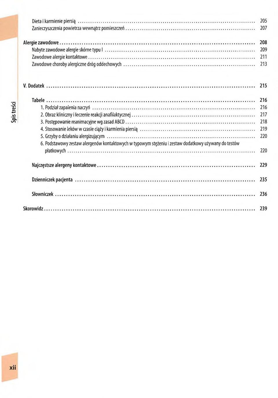 .. 217 3. Postępowanie reanimacyjne wg zasad ABCD... 218 4. Stosowanie leków w czasie ciąży i karmienia p ie rsią... 219 5. Grzyby o działaniu alergizującym... 220 6.