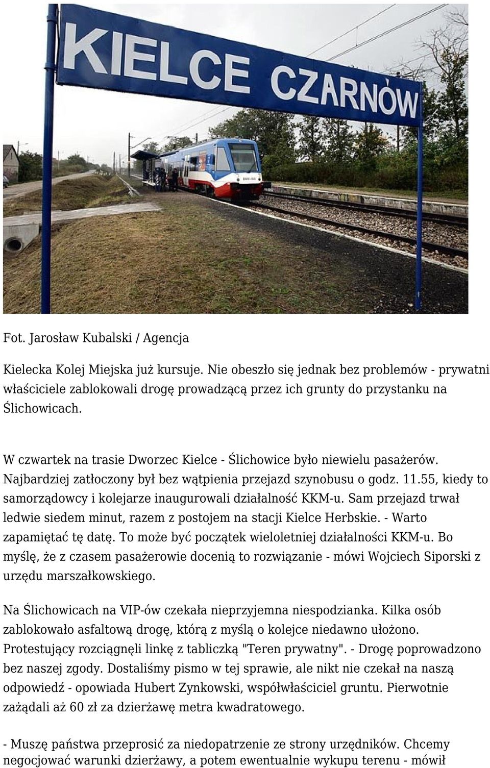 W czwartek na trasie Dworzec Kielce - Ślichowice było niewielu pasażerów. Najbardziej zatłoczony był bez wątpienia przejazd szynobusu o godz. 11.