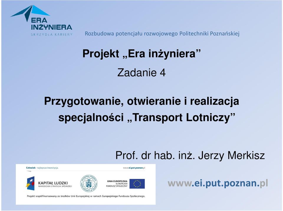 realizacja specjalności Transport