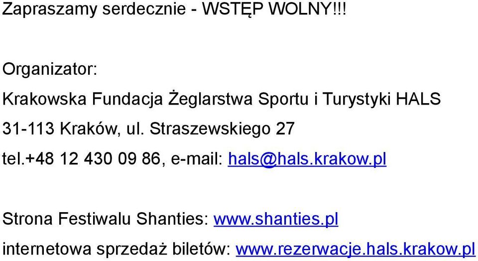 31-113 Kraków, ul. Straszewskiego 27 tel.