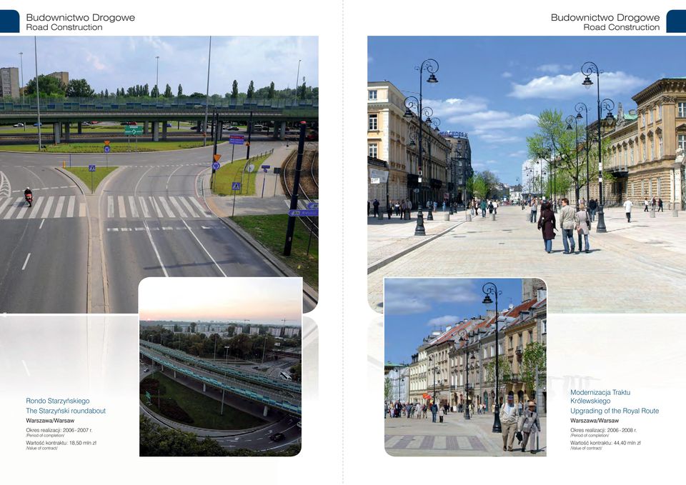 r. Warto kontraktu: 18,50 mln z Modernizacja Traktu Królewskiego Upgrading of the