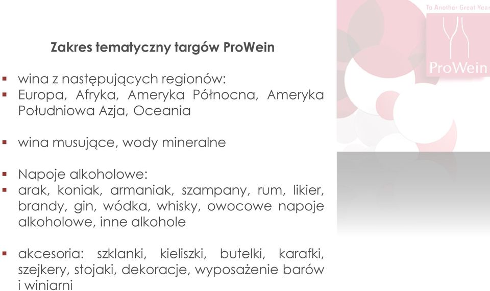 armaniak, szampany, rum, likier, brandy, gin, wódka, whisky, owocowe napoje alkoholowe, inne