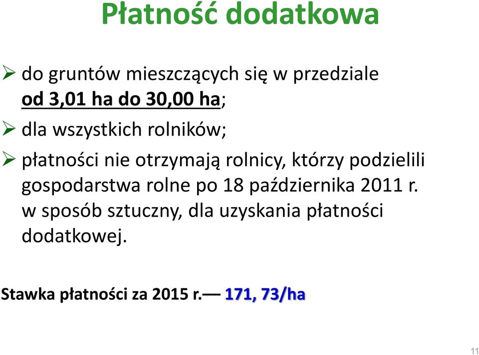 podzielili gospodarstwa rolne po 18 października 2011 r.