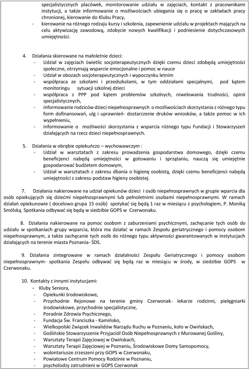 umiejętności. 4.