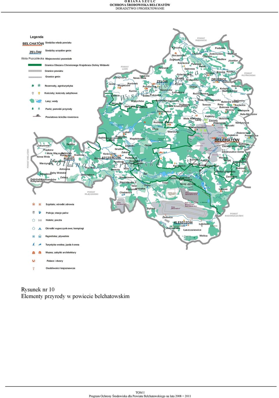 Wola RUSIEC Wincentów Mierzynów Annolesie Dęby Wolskie Zalasy DąbrówkiAleksandrów Kobylańskie P K P Dębina Rusiec Łódzki Antonina Nieciecz Krasówka KuŜnica Jastrzębice Widawka Jawor Kurówek Wygieł
