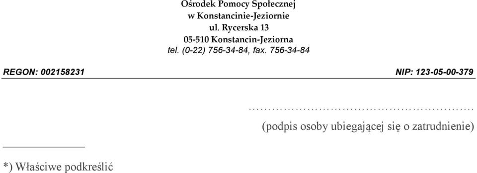 (podpis osoby