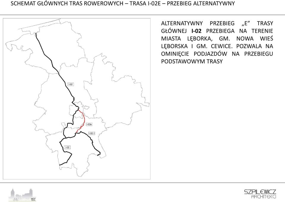 PRZEBIEGA NA TERENIE MIASTA LĘBORKA, GM.