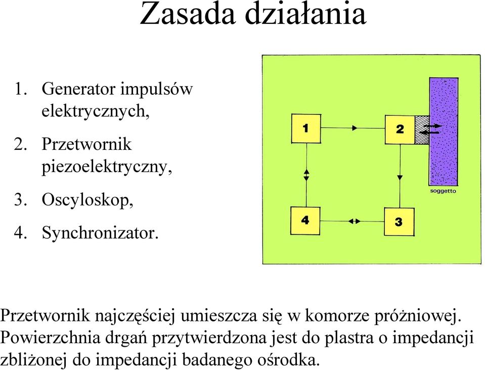 Przetwornik najczęściej umieszcza się w komorze próŝniowej.