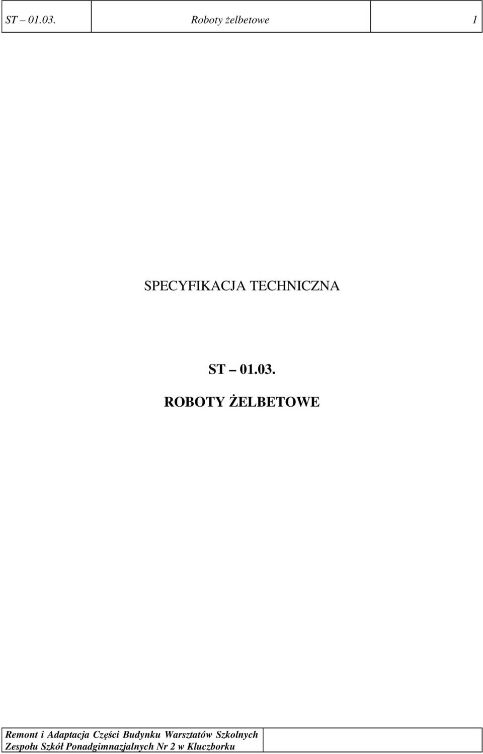SPECYFIKACJA