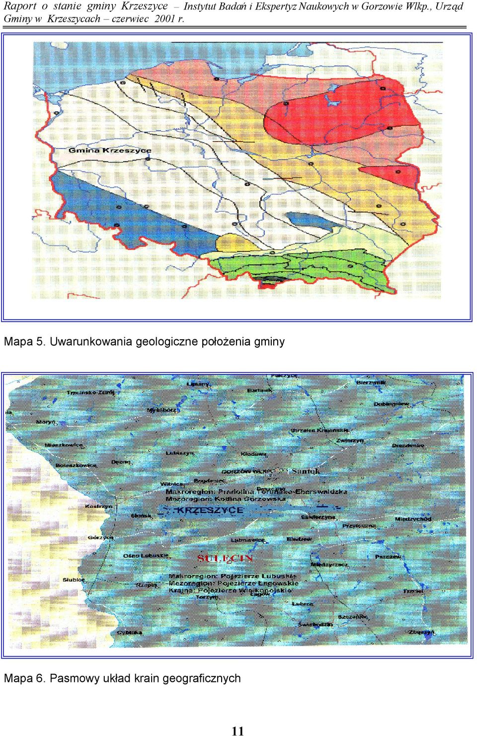 geologiczne położenia