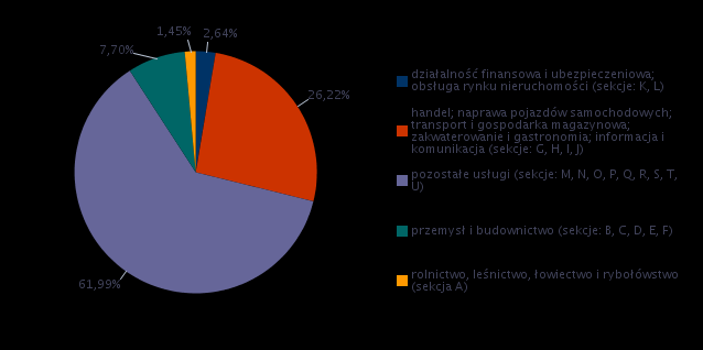 Wykres 9 - Struktura badanych przedsiębiorstw pod względem liczby zatrudnionych pracowników (opracowanie własne na podstawie informacji rocznej opublikowanej