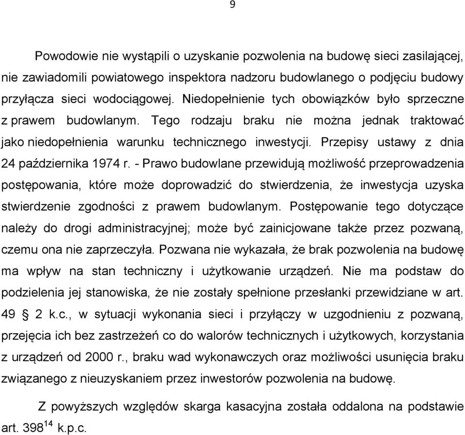 Przepisy ustawy z dnia 24 października 1974 r.
