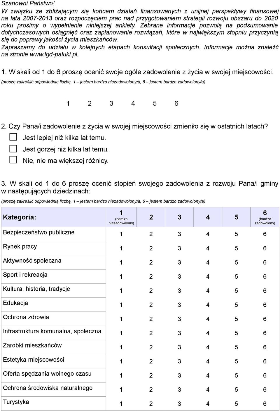 wypełnienie niniejszej ankiety.