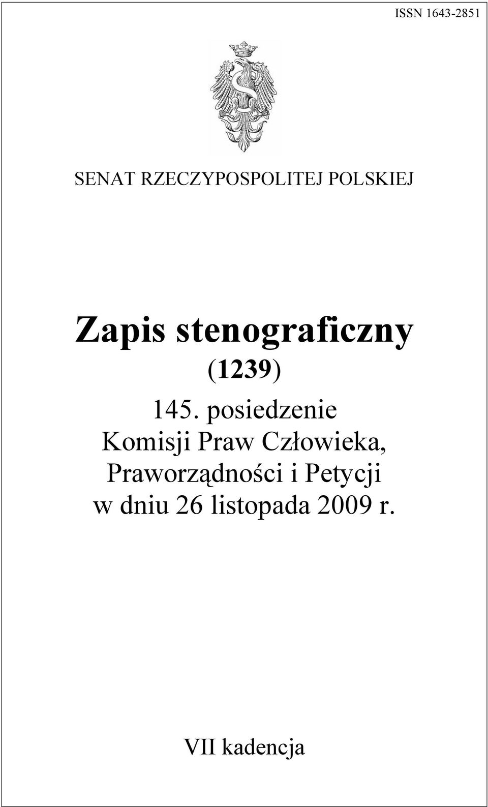 posiedzenie Komisji Praw Człowieka,