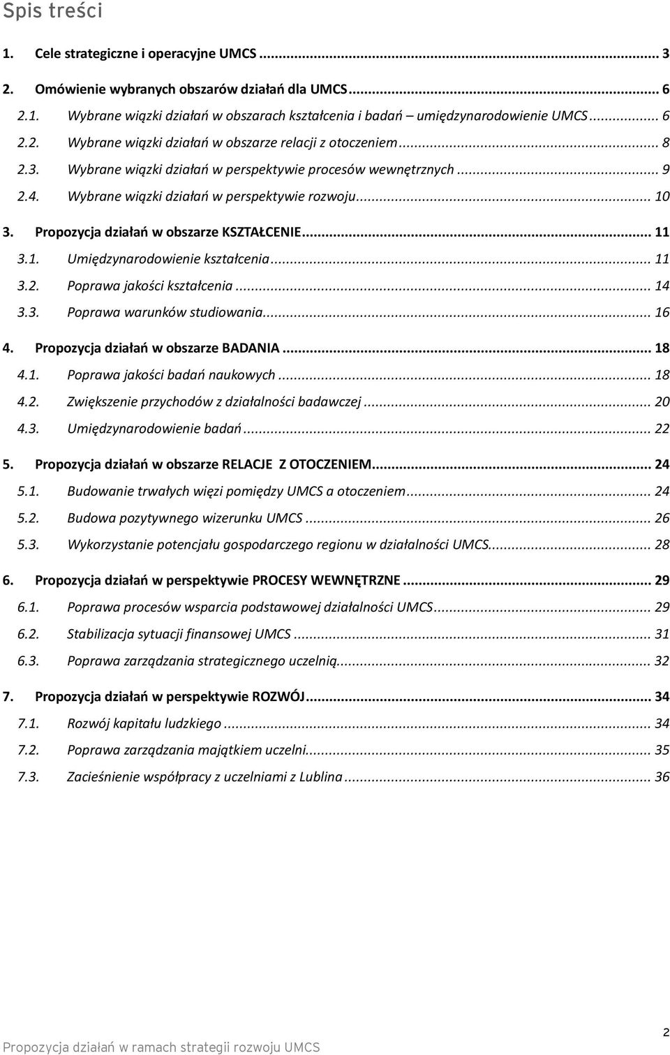 .. 11 3.2. Pprawa jakści kształcenia... 14 3.3. Pprawa warunków studiwania... 16 4. Prpzycja działań w bszarze BADANIA... 18 4.1. Pprawa jakści badań naukwych... 18 4.2. Zwiększenie przychdów z działalnści badawczej.